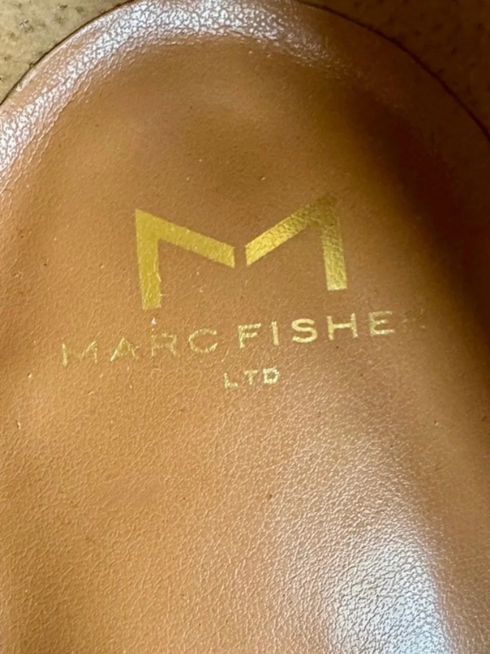 NWT MARC FISHER Lina Platform Loafers Tan Suede Chunky Gum Heel 90’s Y2K Shoes